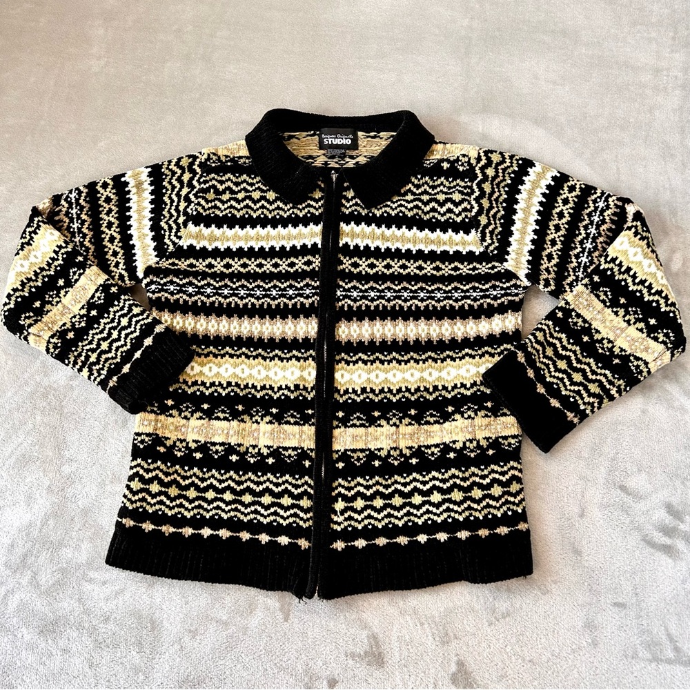 VTG chenille collared sweater Womens M Designers Originals  Fair Aisle Cottage